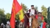 Илинденски марш. Тргнувањето на коњаниците од Скопје. 